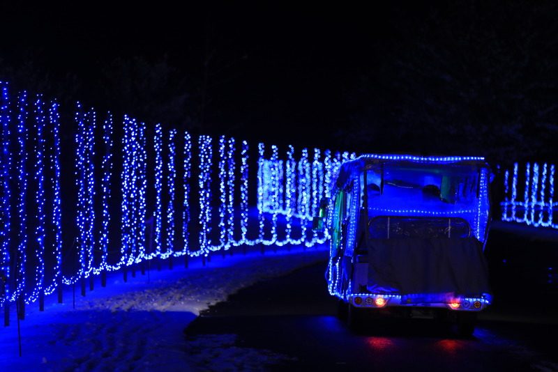 小岩井農場銀河鐵道點亮夜空，雪花紛飛的東北雪國 @去旅行新聞網