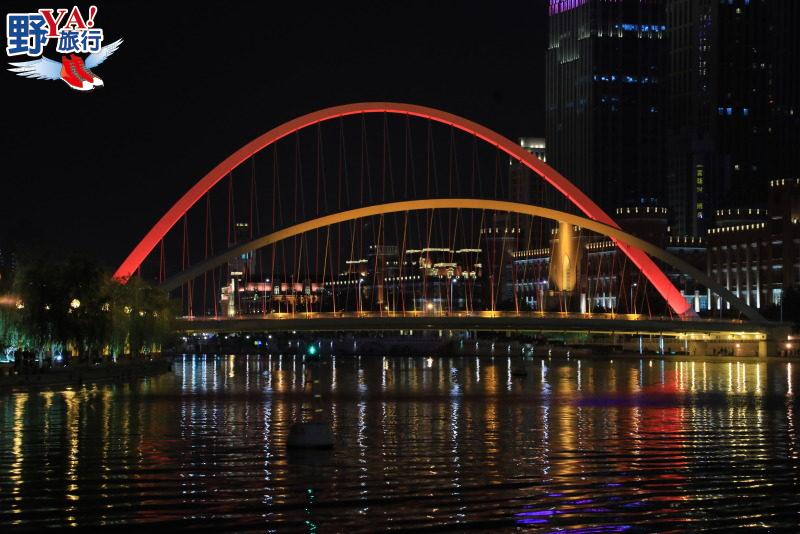 一橋一景越夜越美麗 浪漫爆表的天津海河夜景 @去旅行新聞網