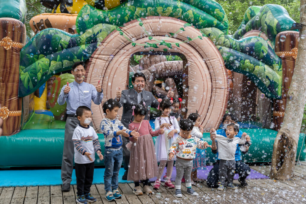 尖山埤春節推出「氣墊泡泡親子樂園」  打造孩子們的快樂天堂   @去旅行新聞網