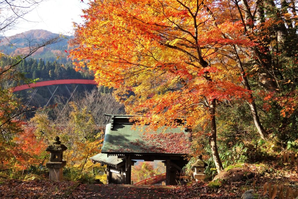 日本東北賞楓推薦 精選福島賞楓景點TOP10 @去旅行新聞網 3.福滿虛空藏菩薩圓藏寺-照片出處(photo AC)