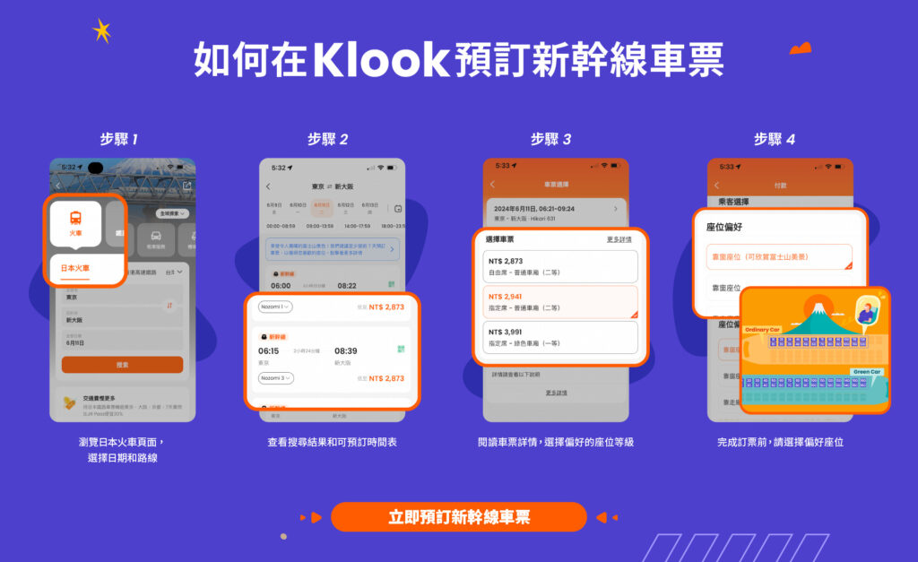 第一家與JR東海、JR西日本、JR九州合作的預訂平台！Klook首推新幹線QR Code乘車服務  提供彈性取消、中文介面與多元付款 @去旅行新聞網
