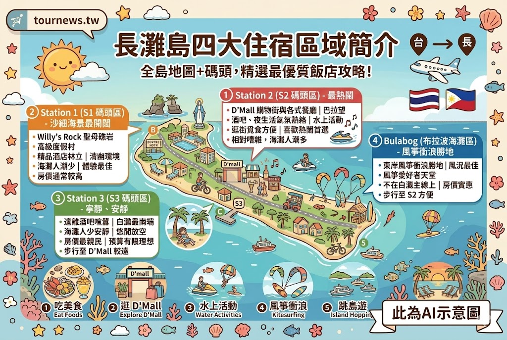 2026長灘島住宿推薦 10間白沙灘周邊飯店精選 自由行必住清單 2026長灘島住宿推薦 10間白沙灘周邊飯店精選 自由行必住清單 @去旅行新聞網