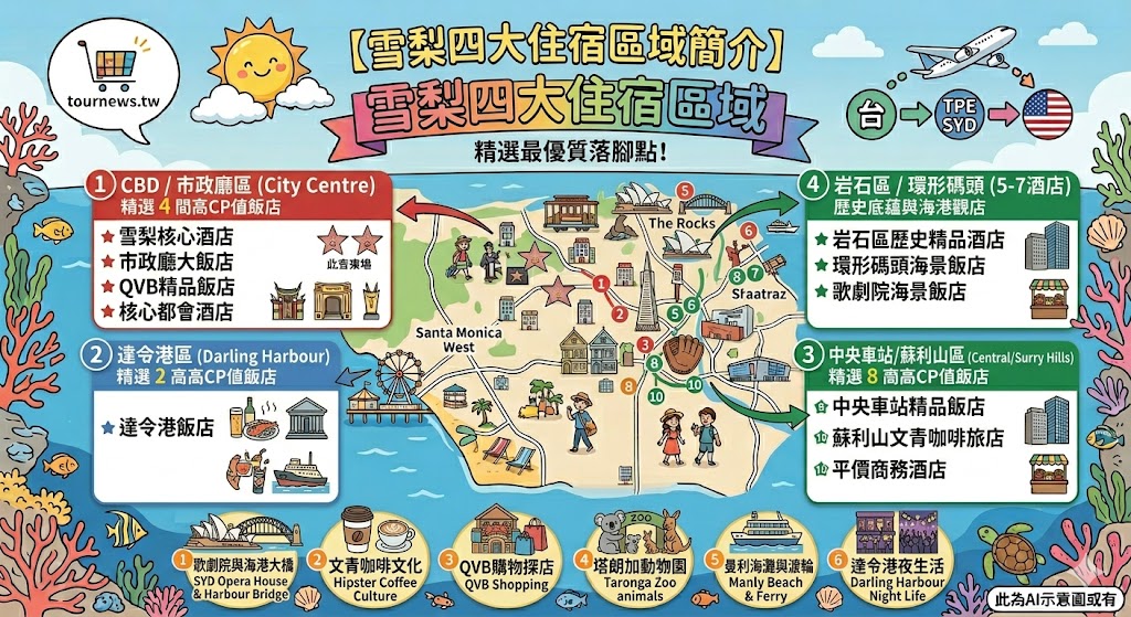 2026雪梨住宿推薦 10間交通超便利飯店精選,CBD、達令港、岩石區全攻略 2026雪梨住宿推薦 10間交通超便利飯店精選,CBD、達令港、岩石區全攻略 @去旅行新聞網