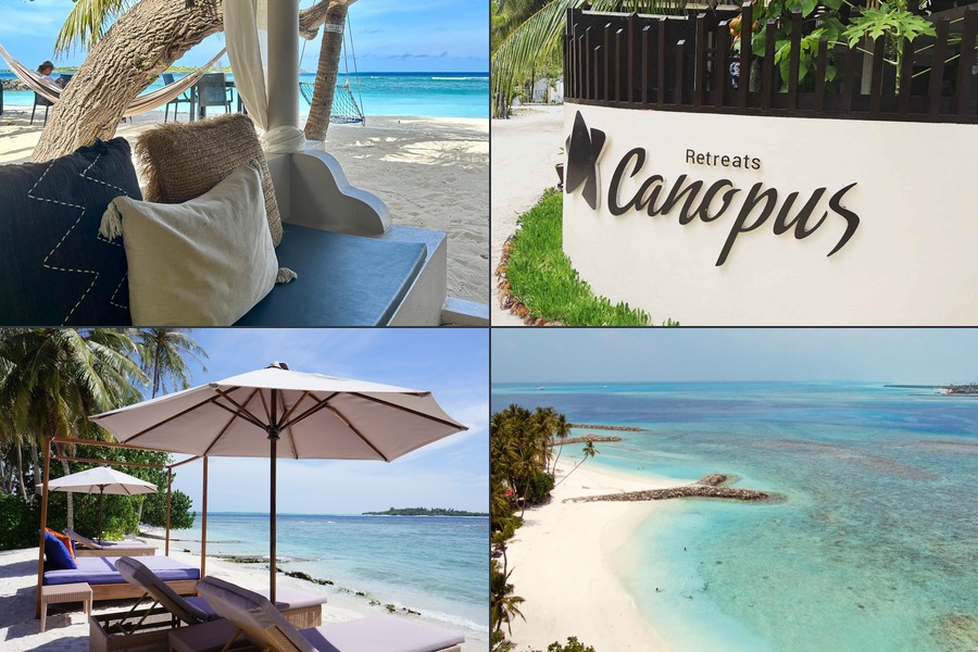 Canopus Retreat Thulusdhoo 沙灘休憩區