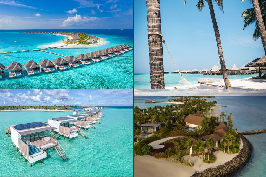 SO Maldives 水上別墅度假村航拍