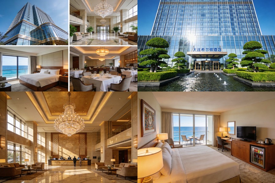大連 Hilton Dalian 大連希爾頓酒店 合成圖