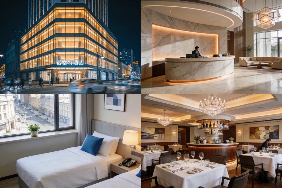 哈爾濱中央大街 Novotel Harbin Zhongyang Street 哈爾濱中央大街諾富特酒店 合成圖