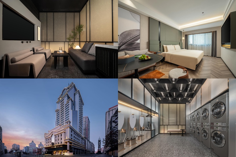 哈爾濱中央大街 Crystal Orange Hotel Harbin Central Avenue Zhuozhan Center 桔子水晶哈爾濱中央大街卓展中心酒店 合成圖