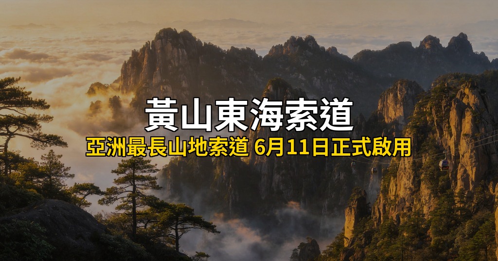 黃山東大門纜車啟用:東海索道遊客中心、交通、景點、住宿全攻略 @去旅行新聞網