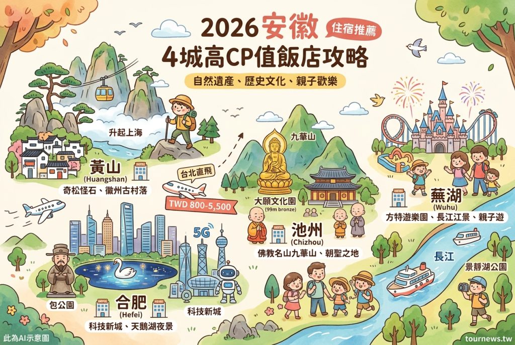 2026安徽住宿推薦｜4城高CP值飯店攻略 @去旅行新聞網
