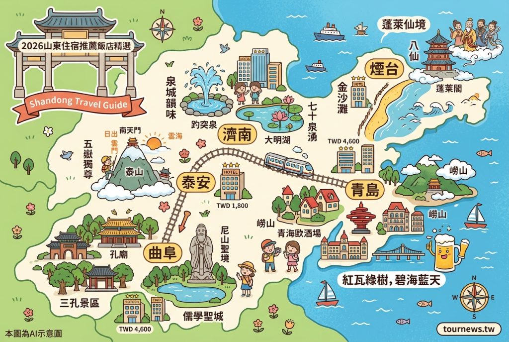 2026山東住宿推薦|5城50間高CP值飯店精選 2026山東住宿推薦|5城50間高CP值飯店精選 @去旅行新聞網