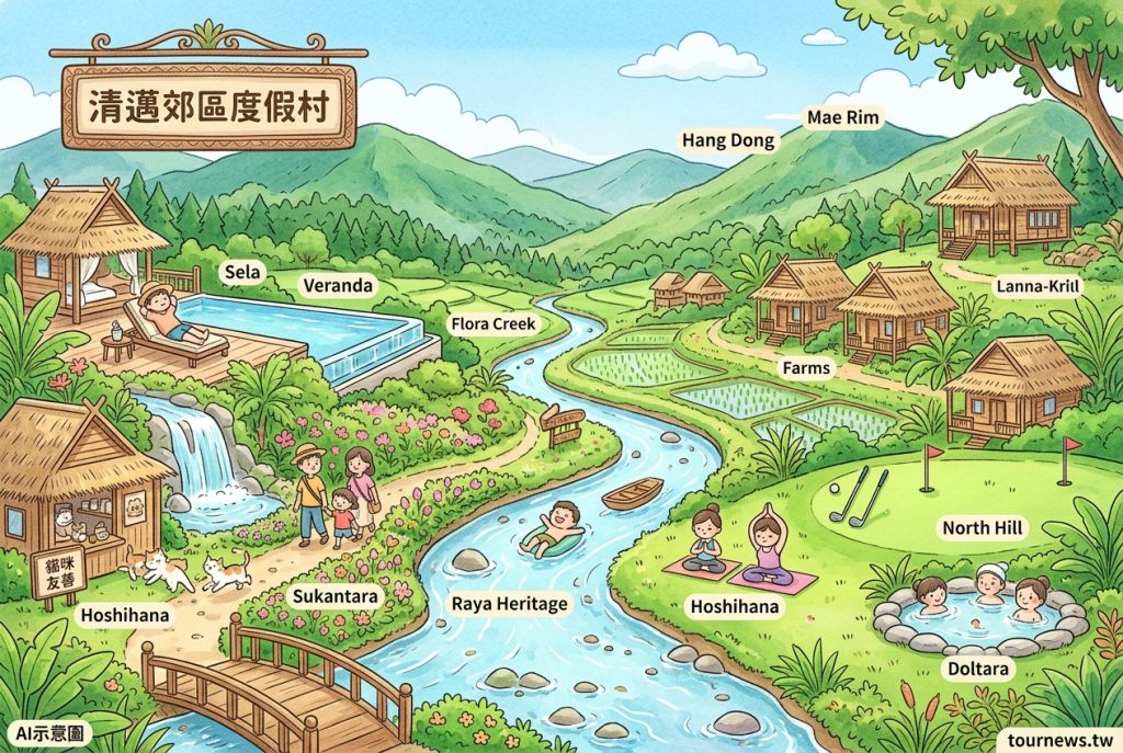 2026清邁郊區度假村住宿推薦｜12間山谷河畔秘境，遠離喧囂享受真正的度假感 @去旅行新聞網