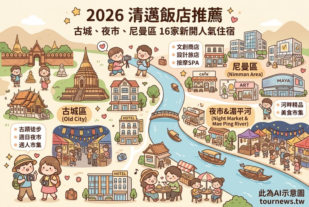 2026清邁飯店推薦 夜市、古城區、尼曼區新開住宿推薦16家 2026清邁飯店推薦 夜市、古城區、尼曼區新開住宿推薦16家 @去旅行新聞網