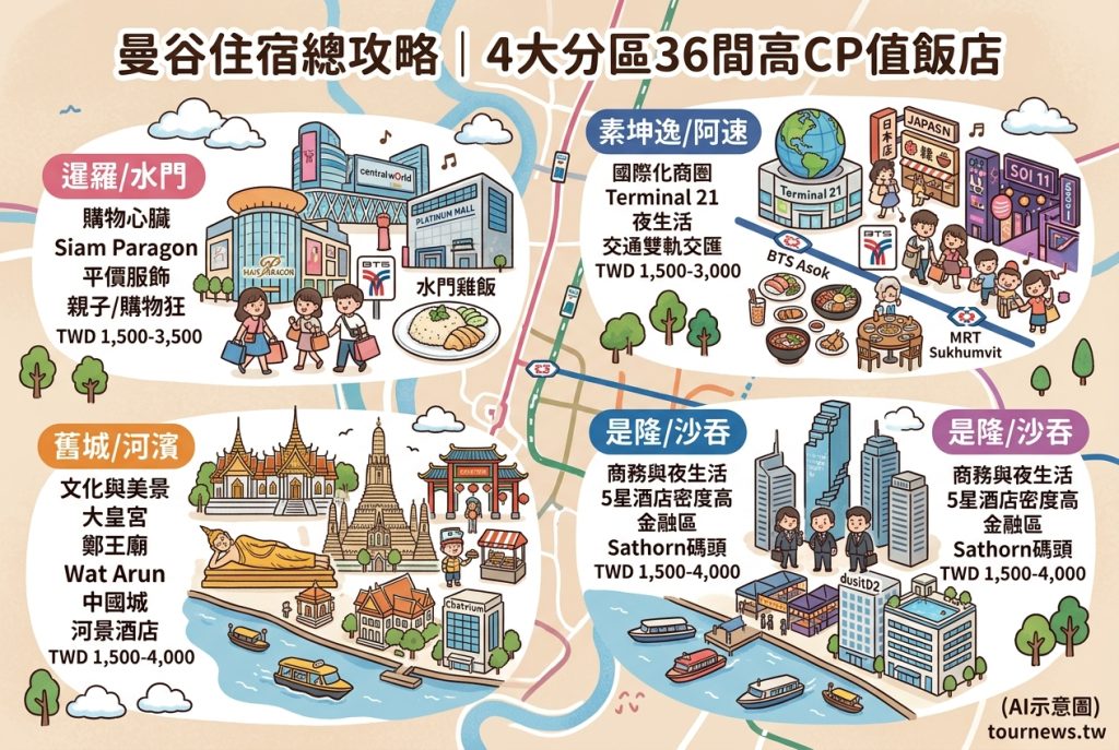 曼谷住宿總攻略|4大分區36間高CP值飯店,自由行住宿一次搞定 曼谷住宿總攻略|4大分區36間高CP值飯店,自由行住宿一次搞定 @去旅行新聞網