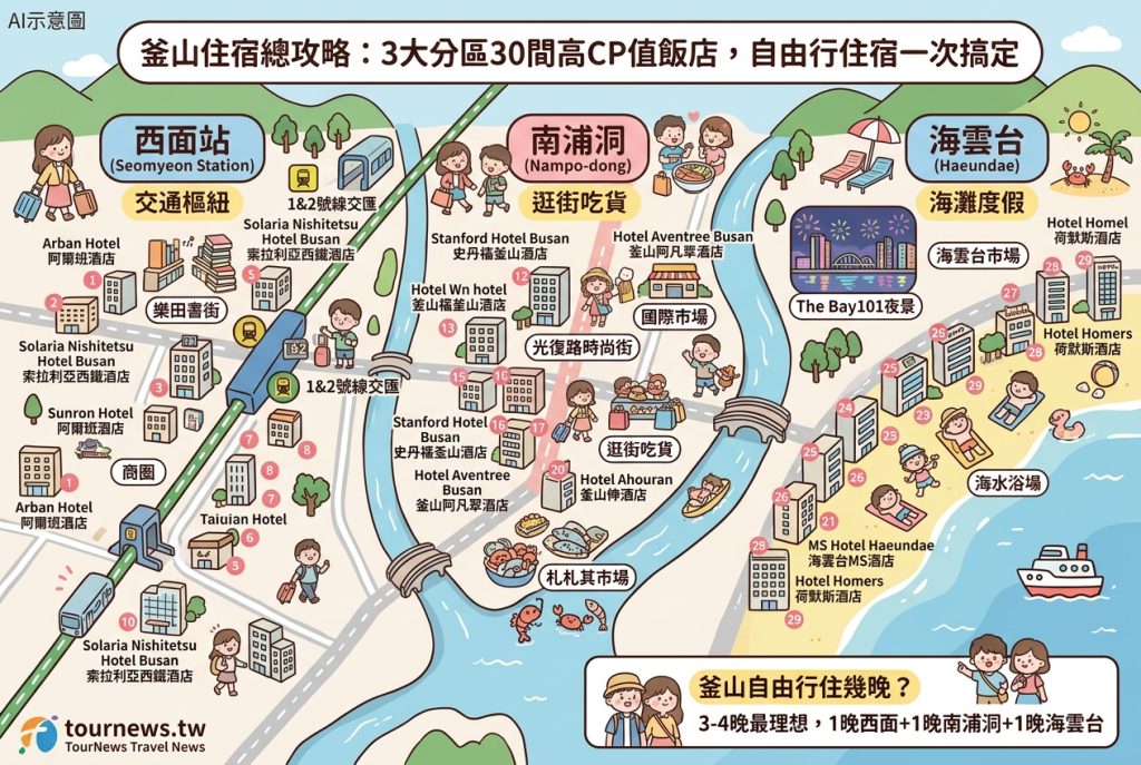 釜山住宿總攻略|3大分區30間高CP值飯店,自由行住宿一次搞定 釜山住宿總攻略|3大分區30間高CP值飯店,自由行住宿一次搞定 @去旅行新聞網