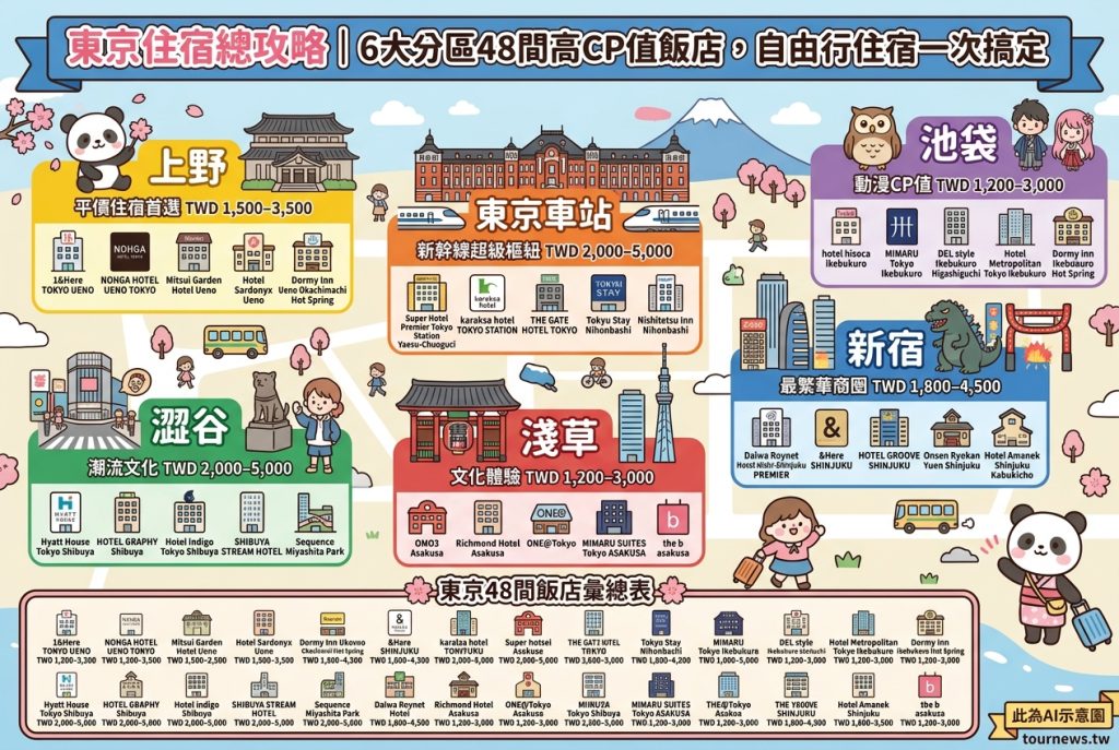 東京住宿總攻略｜6大分區48間高CP值飯店，自由行住宿一次搞定 @去旅行新聞網