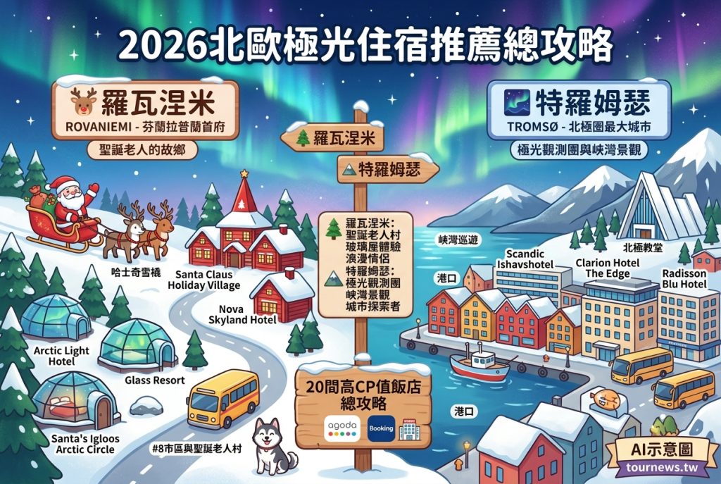 2026北歐極光住宿推薦總攻略｜羅瓦涅米・特羅姆瑟 2城20間高CP值飯店 @去旅行新聞網