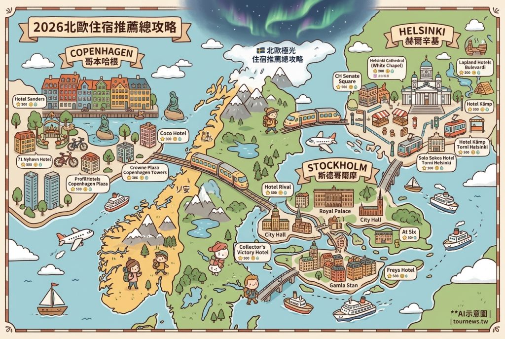 2026北歐住宿推薦總攻略|哥本哈根・斯德哥爾摩・赫爾辛基 3城30間高CP值飯店 2026北歐住宿推薦總攻略|哥本哈根・斯德哥爾摩・赫爾辛基 3城30間高CP值飯店 @去旅行新聞網