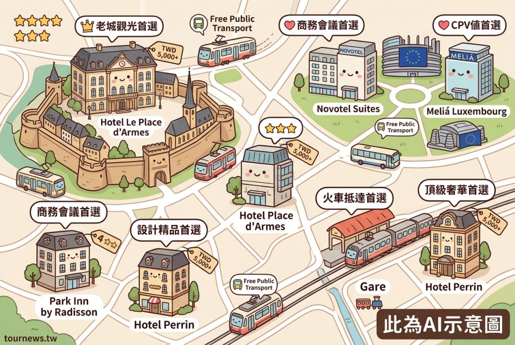 2026盧森堡住宿總攻略:10間高CP值飯店推薦 2026盧森堡住宿總攻略:10間高CP值飯店推薦 @去旅行新聞網