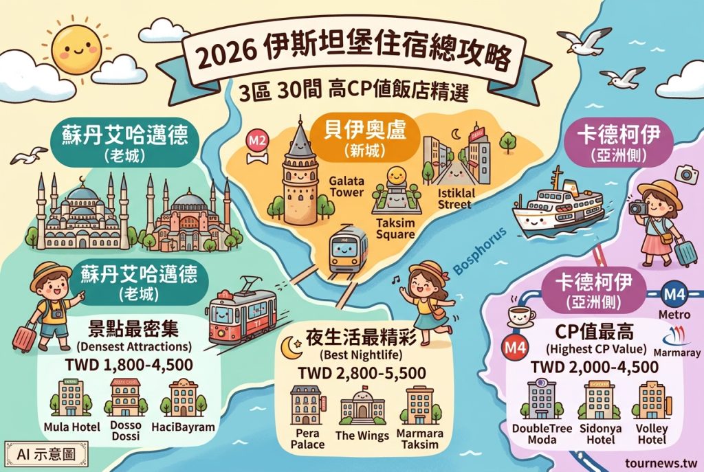 2026伊斯坦堡住宿推薦總攻略：3區30間高CP值飯店精選 @去旅行新聞網