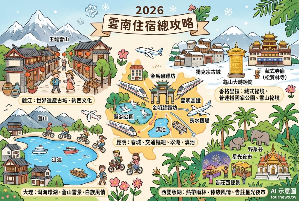 2026雲南住宿總攻略｜5城高CP值飯店精選，麗江古城到熱帶雨林全攻略