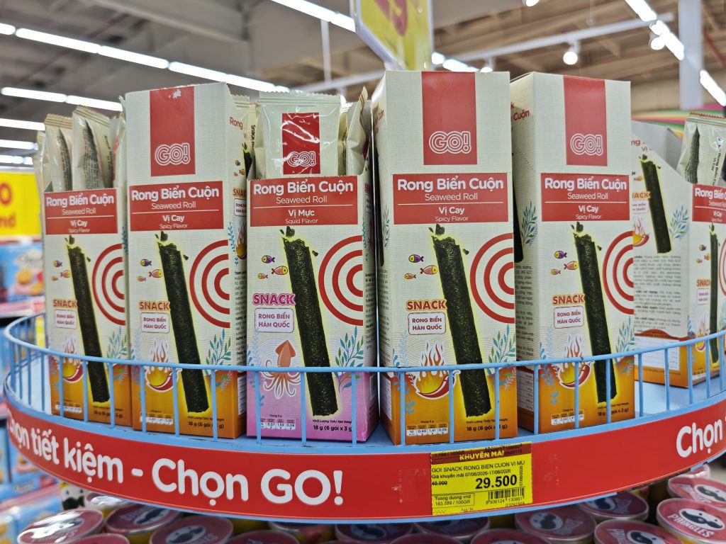 GO!超市商品陳列｜國際品牌與越南本地特色商品