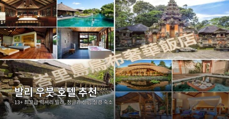 발리 우붓 호텔 추천》13+ 최고급 럭셔리 빌라