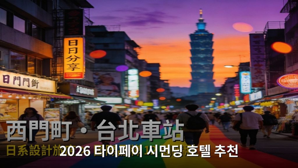 2026 타이베이 시먼딩&middot;타이베이역 호텔 추천 &mdash; 공항에서 야시장까지 40분, 12곳 중가격 호텔 실측 비교 @Tournews