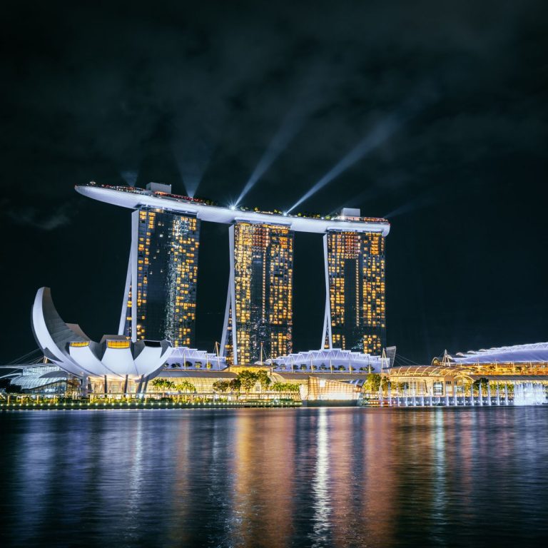 新加坡濱海灣金沙酒店夜景