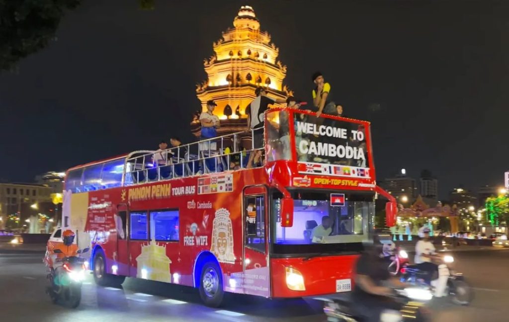 金邊雙層觀光巴士路線圖