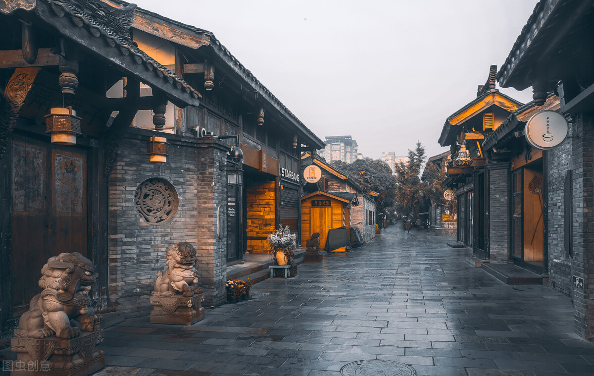 成都寬窄巷子古街道