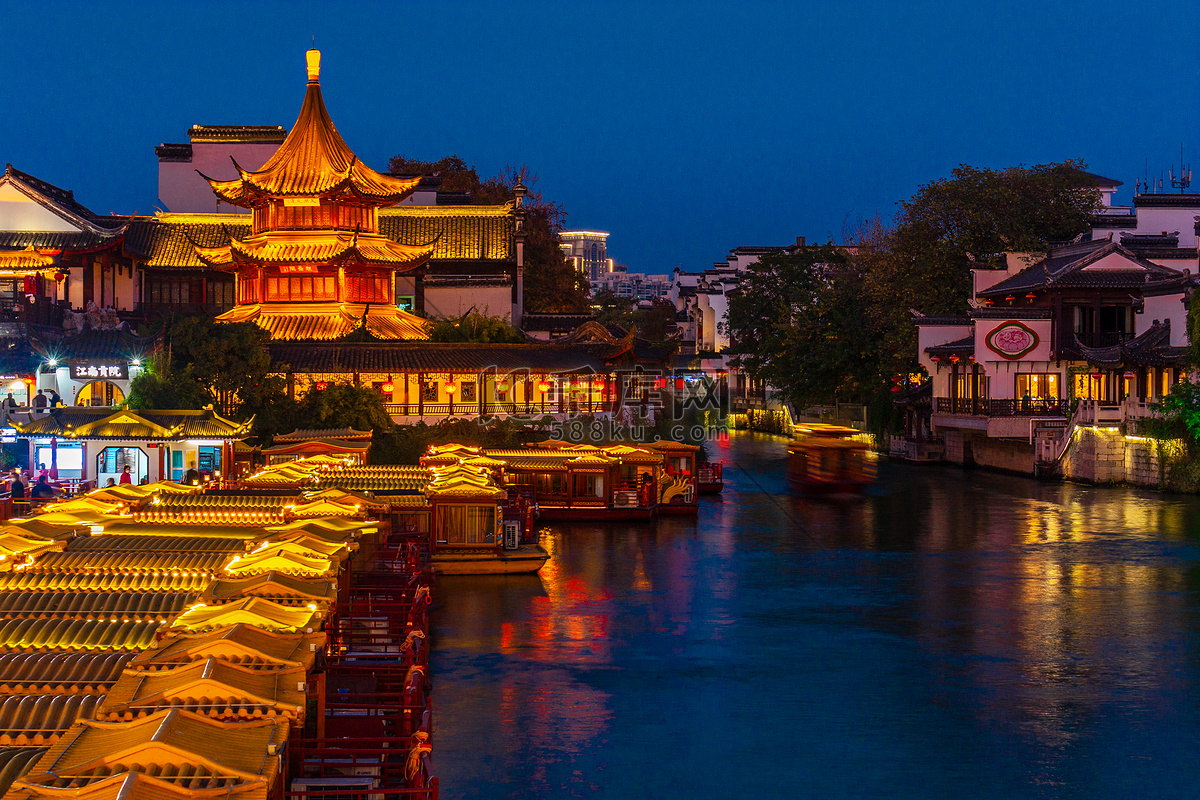 南京夫子廟夜景