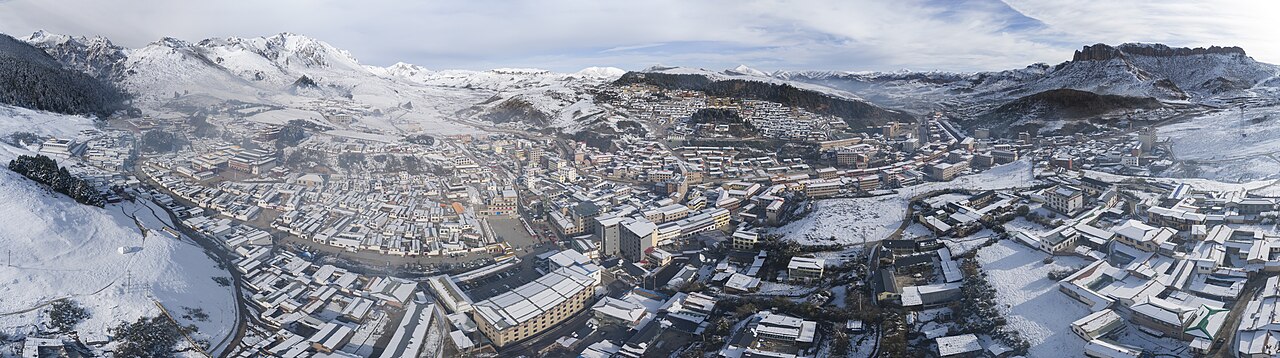 甘南 - 1 langmusi aerial pano 2023