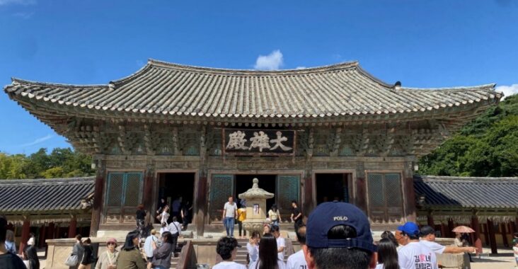 慶州佛國寺秋季紅葉