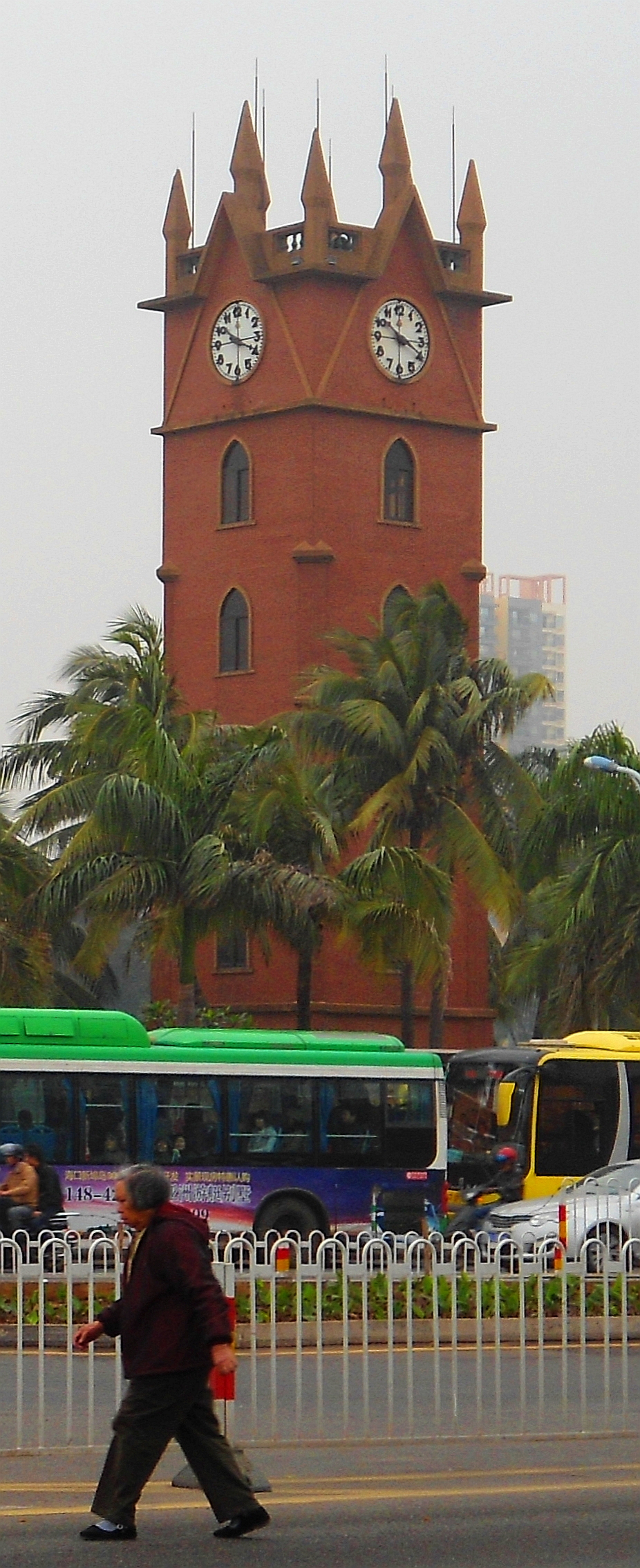 海口 - Clock tower in Haikou 01