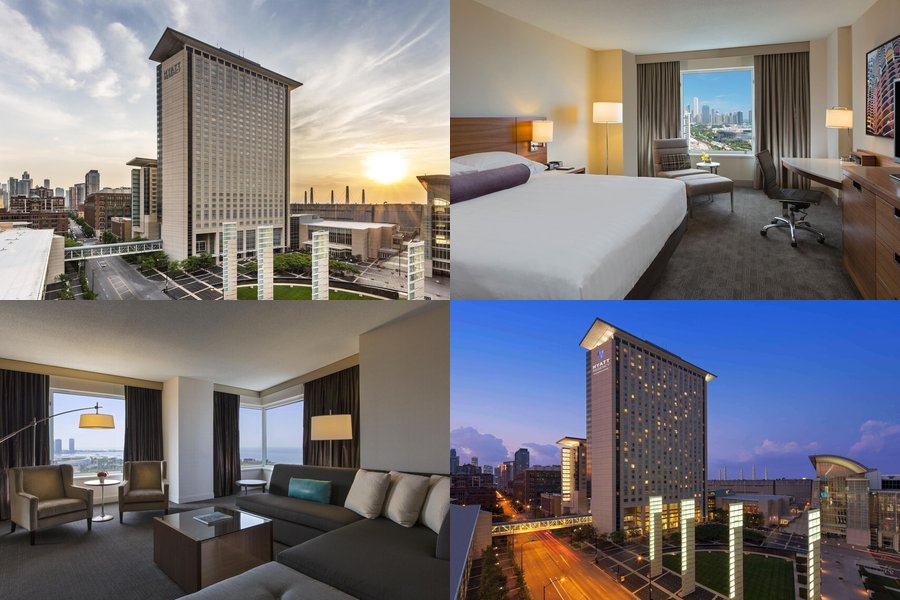 Hyatt Regency McCormick Place Chicago room composite image