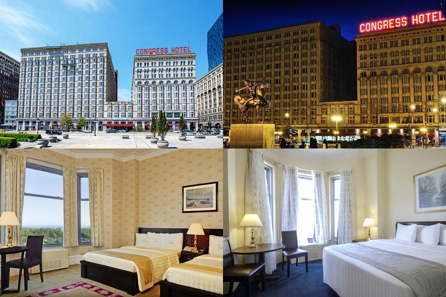 Congress Plaza Hotel room composite image