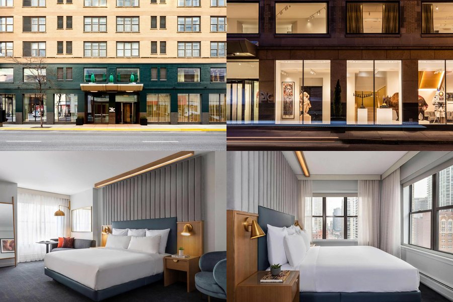 21c Museum Hotel Chicago room composite image