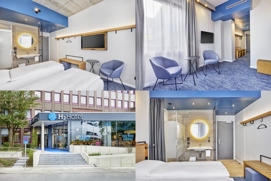 H2 Hotel Dusseldorf Seestern客房合成圖