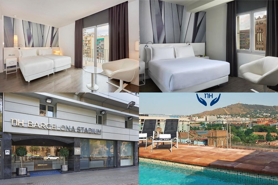 NH Barcelona Stadium guest room