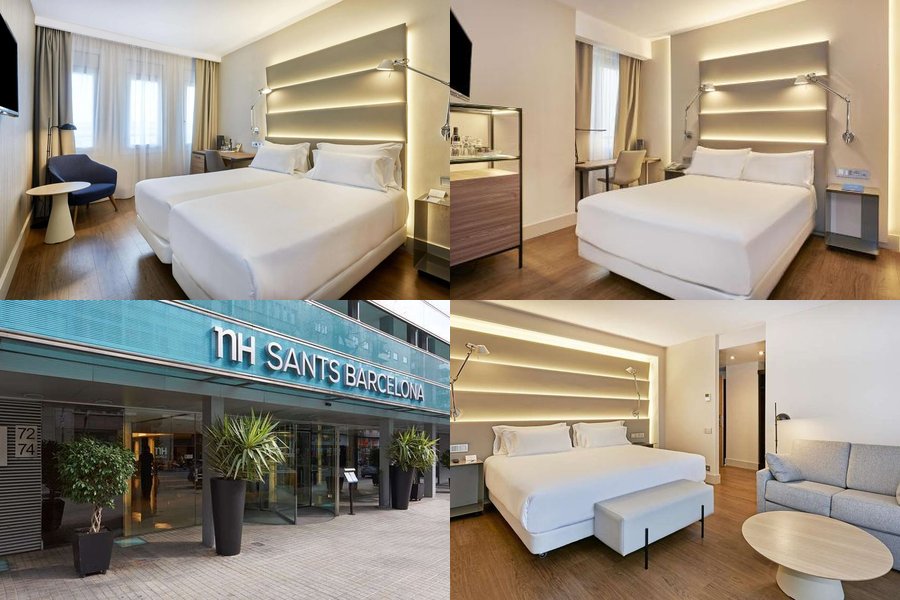 NH Sants Barcelona guest room