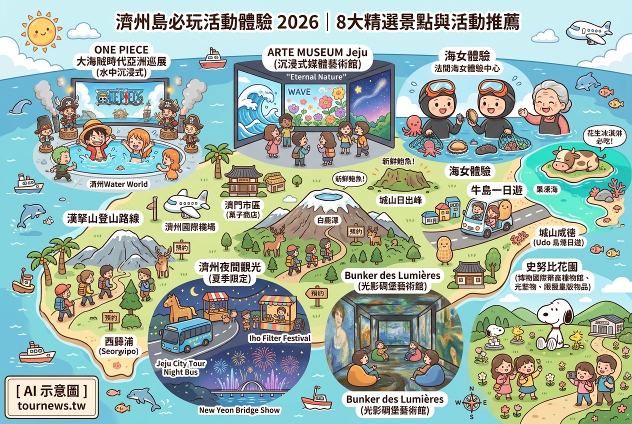 2026濟州島必玩活動體驗|海女體驗、漢拏山健行8大精選景點與活動推薦 @Tournews