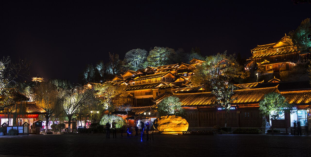 麗江 - 1 lijiang old town night