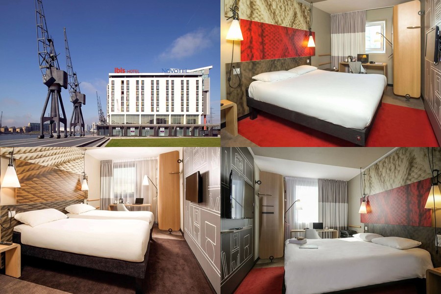 ibis London Excel Docklands room composite image