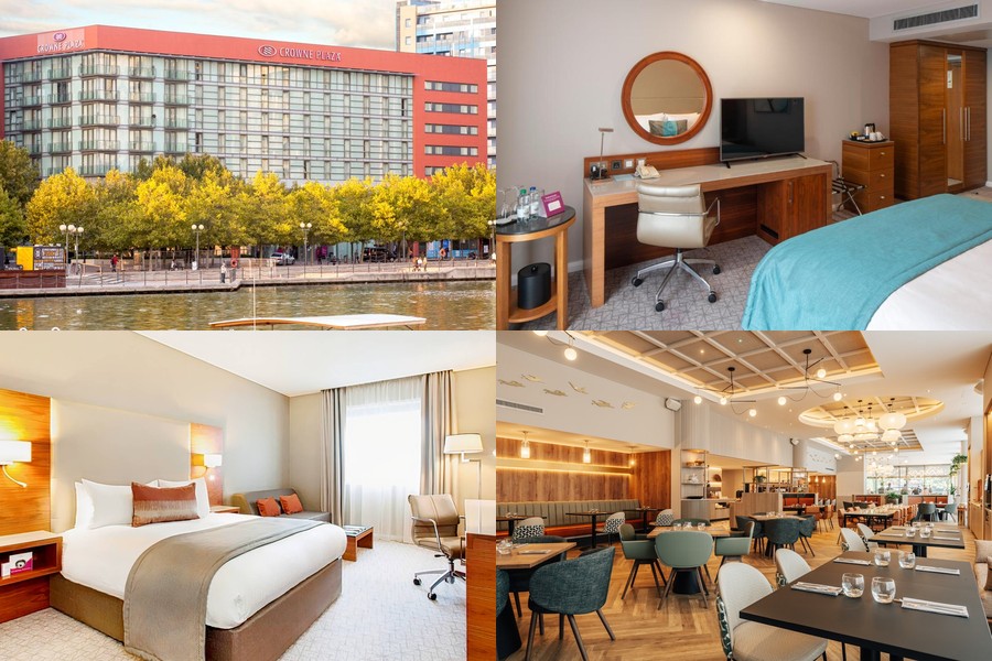 Crowne Plaza London Docklands room composite image
