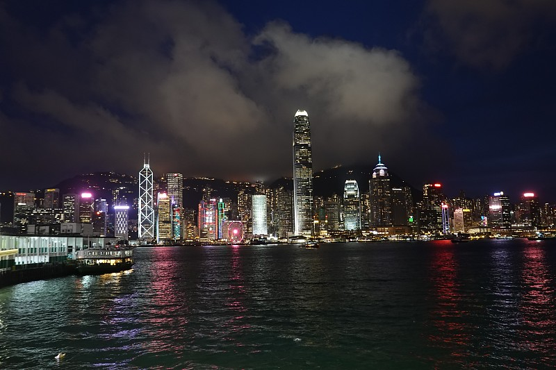 香港維多利亞港夜景