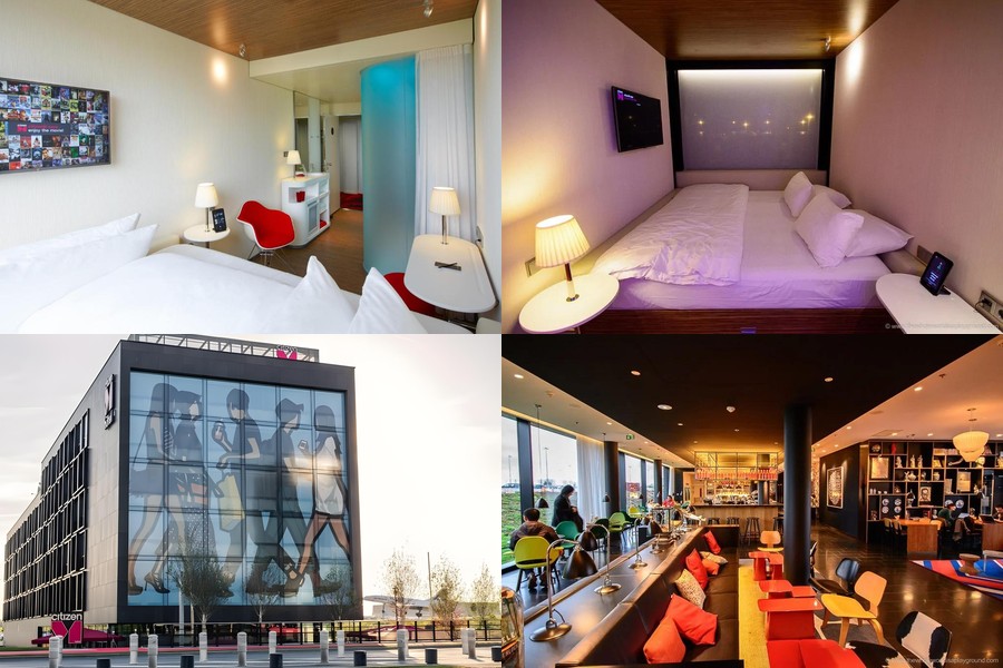 citizenM Paris CDG Airport room composite image
