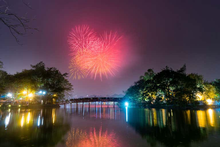 河內還劍湖跨年煙火