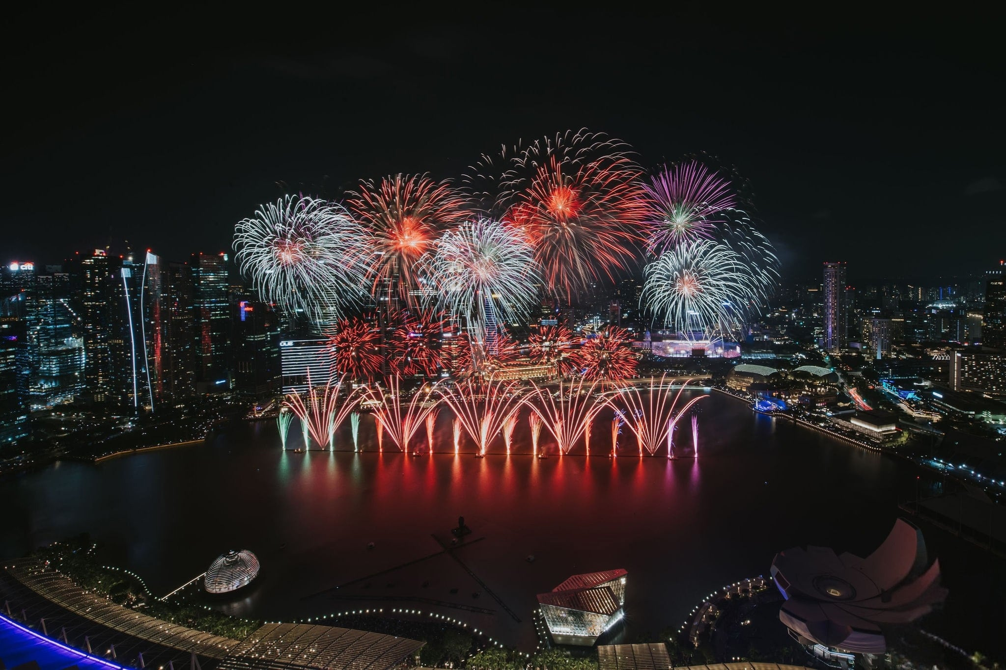 新加坡濱海灣跨年煙火