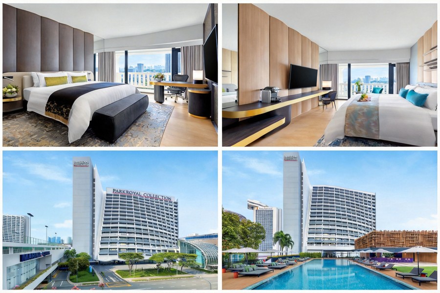 PARKROYAL COLLECTION Marina Bay room composite image